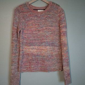 Colorful woven sweater